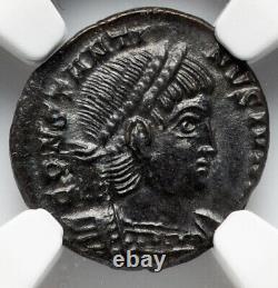 NGC MS Constantine II Caesar Son Roman Empire 337-340 AD Bi Nummus Coin, Top Pop