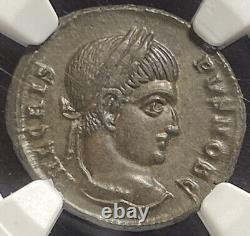 NGC MS Crispus Caesar 316-326 AD Son Of Constantine Roman Empire AE3 Nummus Coin