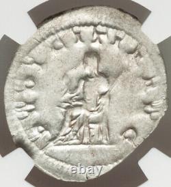 NGC MS Roman Empire H Herennia Etruscilla 249-253 AD Double Denarius Silver Coin