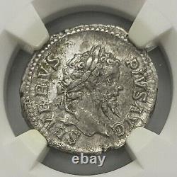 NGC Roman Empire AD 193 211 Sept. Severus AR Denarius Silver Coin XF