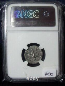 NGC Roman Empire AD 218 222 Elagabalus AR Denarius Silver Coin Ch AU