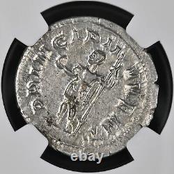 NGC Roman Empire AD 247 249 Philip II AR Double Denarius Silver Coin AU