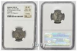 NGC Roman Empire AD 276 282 Probus BI Aurelianianus Silvering Coin Ch XF