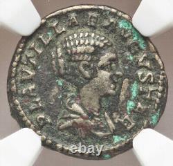 NGC VF Roman Empire Plautilla, Wife of Caracalla 202-205 Denarius Silver Coin