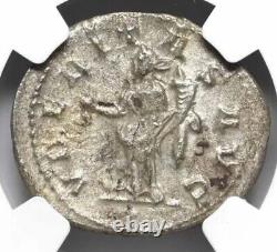 NGC VF Treb Gallus 251-253 AD, Roman Empire Rome AR Double Denarius Silver Coin
