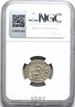 NGC VF Treb Trebonianus Gallus 251-253 AD, Roman Empire Denarius Silver Coin