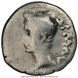 NGC VG Augustus Octavian 27 BC 14 AD, Roman Empire AR Quinarius Silver Coin
