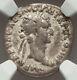 Ngc Vg Nerva 96-98 Ad Roman Empire Caesar Ar Denarius Silver Coin, Rare, Toned