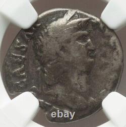 NGC VG Nero 54-68 AD Roman Empire Caesar AR Denarius Silver Coin, Rare