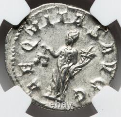 NGC XF Caesar Philip I the Arab 244-249 AD, Roman Empire AR Double Denarius Coin