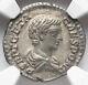 Ngc Xf Geta Caesar 209-211 Ad, Roman Empire Ar Denarius Coin, Rome Luxurious