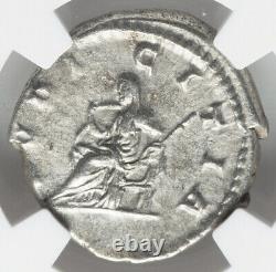 NGC XF Julia Maesa 218-224, Roman Empire Grandmother of Elagabalus Denarius Coin