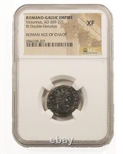 NGC XF Roman AE of Victorinus (AD269-271) NGC Ancients Roman Coin
