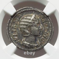 NGC XF Roman Empire Julia Mamaea, AD 222-235 AR Denarius Silver Coin Rare