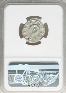 NGC XF Roman Empire Mariniana AD 253 Valerian Wife Peacock Denarius Silver Coin