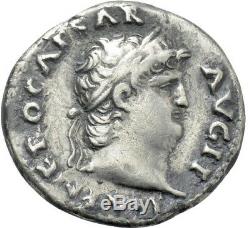 Nero (AD 54-68) Roman AR denarius coin legionary standards RIC 68 NGC certified