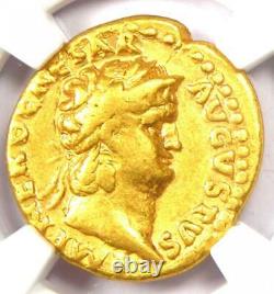 Nero AV Aureus Gold Ancient Roman Coin 54-68 AD Certified NGC VF (Very Fine)