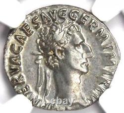 Nerva AR Denarius Silver Roman Coin 96-98 AD Certified NGC AU 5/5 Strike