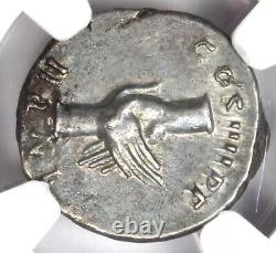 Nerva AR Denarius Silver Roman Coin 96-98 AD Certified NGC AU 5/5 Strike