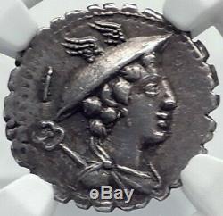 ODYSSEUS returns from ODYSSEY to DOG 82BC Silver Roman Republic Coin NGC i82505
