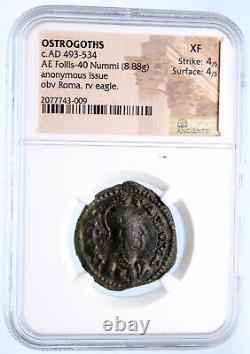 OSTROGOTHS Municipal Coinage of ROME Ancient 493AD Roman Style Coin NGC i68157