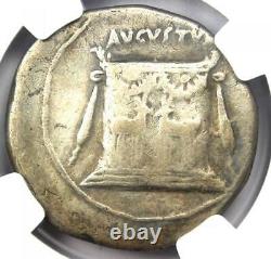 Octavian Augustus AR Cistophorus Silver Coin 27 BC 14 AD NGC Choice Fine