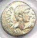 Octavian Augustus Ar Denarius Silver Octavian Coin 40 Bc Certified Ngc Xf (ef)