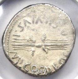 Octavian Augustus AR Denarius Silver Octavian Coin 40 BC Certified NGC XF (EF)