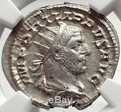 PHILIP I the ARAB 1000 Years of Rome Colosseum LION Silver Roman Coin NGC i68727