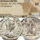 Plautilla M. Caracalla. Cupid, Venus With Apple. Ngc Cert. Vf Roman Empire Coin