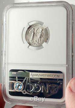 POMPEY Jr. Son of the GREAT 46BC Spain Roman Republic Silver Coin NGC i69586