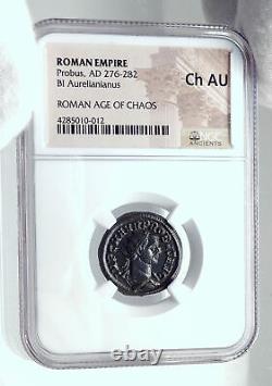 PROBUS Authentic Ancient 276AD Ticinum Genuine Roman Coin SOL SUN GOD NGC i81651