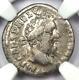 Pertinax Ar Denarius Silver Roman Coin 193 Ad. Certified Ngc Fine Rare