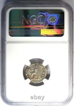 Pertinax AR Denarius Silver Roman Coin 193 AD. Certified NGC VF 5/5 Surfaces