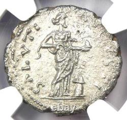 Pescennius Niger AR Denarius Roman Silver Coin 193-194 AD NGC Choice AU