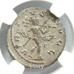 Philip II Roman Empire NGC AU Double Denarius AD 247-249 Ancient Silver Coin
