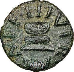 Rare Roman Empire Quadrans coin under Emp. Augustus 4 BC, NGC Choice XF 5/5 4/5