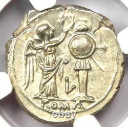 Roman AR Victoriatus Jupiter Victory Coin 211 BC NGC Choice MS and 5/5 Surface