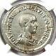 Roman Antioch Hostilian Bi Tetradrachm Coin 251 Ad Certified Ngc Au Rare