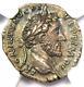 Roman Antoninus Pius Ar Denarius Silver Coin 138-161 Ad. Certified Ngc Au