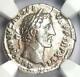 Roman Antoninus Pius Ar Denarius Silver Coin 138-161 Ad. Certified Ngc Choice Vf