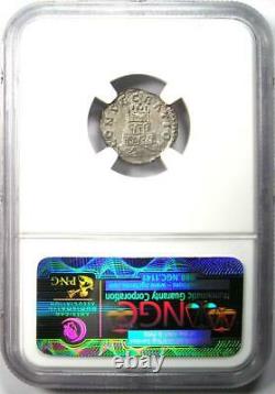 Roman Antoninus Pius AR Denarius Silver Coin 138-161 AD. Certified NGC MS (UNC)