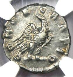 Roman Antoninus Pius AR Denarius Silver Coin 138-161 AD. Certified NGC XF (EF)