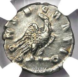 Roman Antoninus Pius AR Denarius Silver Coin 138-161 AD. Certified NGC XF (EF)