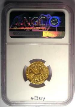 Roman Augustus Gold AV Aureus Coin 27 BC 14 AD Certified NGC Fine Condition