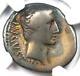 Roman Augustus Octavian Ar Denarius Coin 21 Bc Certified Ngc Vg