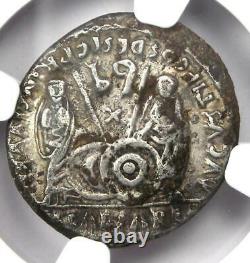 Roman Augustus Octavian AR Denarius Coin 27 BC 14 AD Certified NGC Choice VF