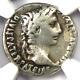 Roman Augustus Octavian Ar Denarius Coin 27 Bc 14 Ad Certified Ngc Fine