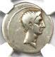 Roman Augustus Octavian Ar Denarius Coin 30 Bc Certified Ngc Fine Early Date