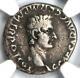 Roman Caligula Ar Denarius Silver Coin 37-41 Ad Certified Ngc Choice Fine